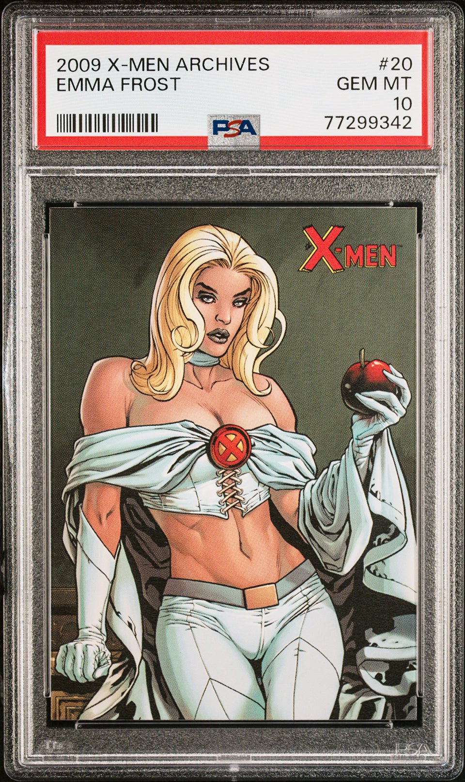 EMMA FROST PSA 10 2009 Rittenhouse Marvel X-Men Archives #20 C4 Marvel Base Graded Cards - Hobby Gems