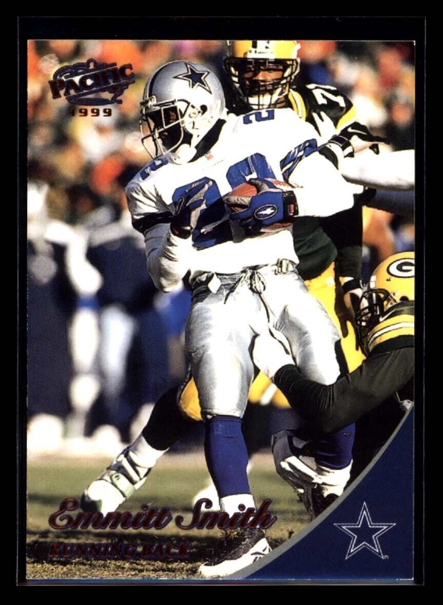 EMMITT SMITH 1999 Pacific Copper #117 1/99 Football Parallel Serial Numbered - Hobby Gems