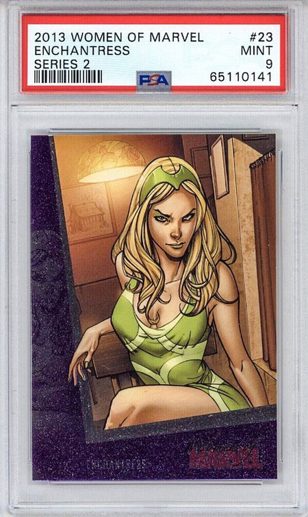 ENCHANTRESS PSA 9 2013 Rittenhouse Women of Marvel #23 C2 Marvel Base Graded Cards - Hobby Gems