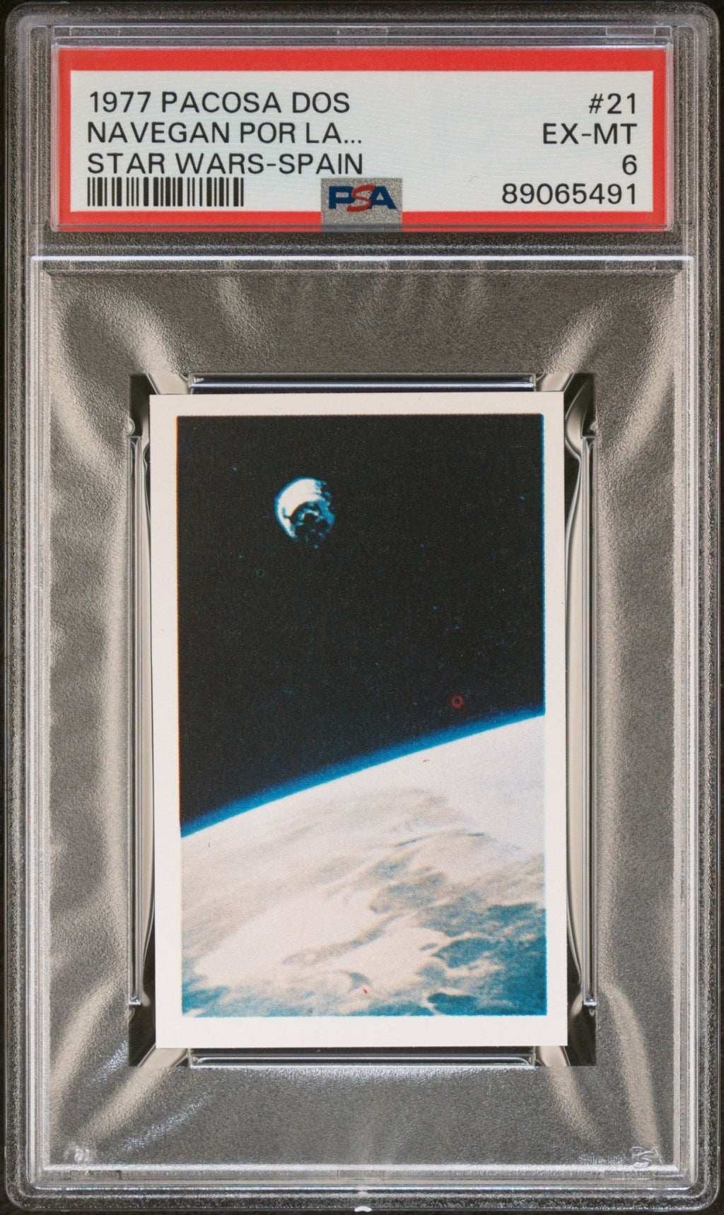 ESCAPE POD PSA 6 1977 Pacosa Dos International Star Wars Spain Sticker #21 Star Wars Graded Cards Sticker - Hobby Gems