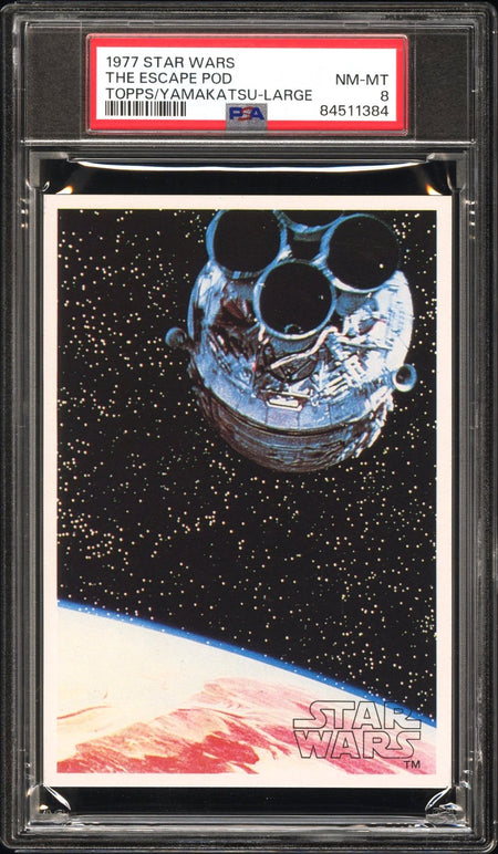 ESCAPE POD PSA 8 1977 Topps Yamakatsu Star Wars Large Star Wars Base Graded Cards - Hobby Gems