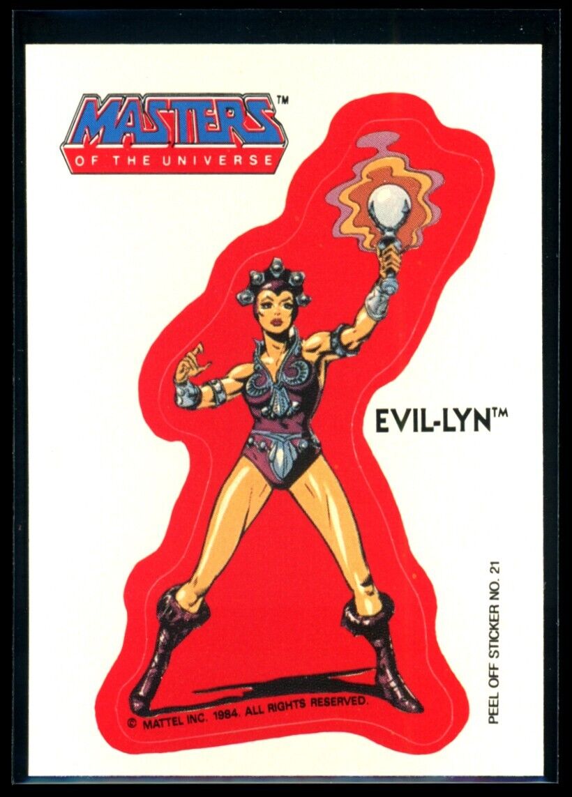 EVIL-LYN 1984 Masters of the Universe Sticker #21 NM C2 Masters of the Universe Sticker - Hobby Gems