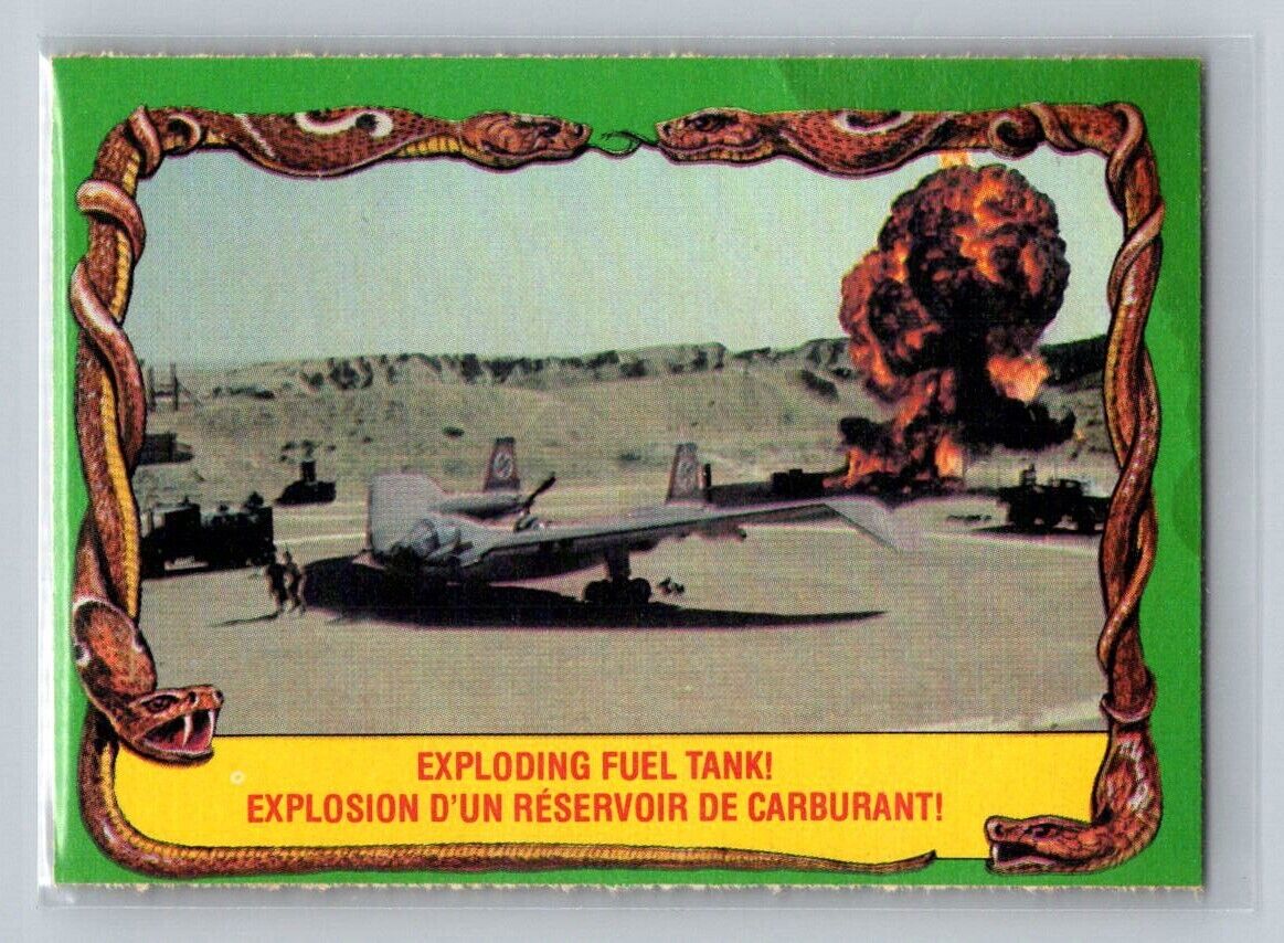 EXPLODING FUEL TANK! 1981 O-Pee-Chee Raiders of the Lost Ark #66 Raiders of the Lost Ark Base - Hobby Gems