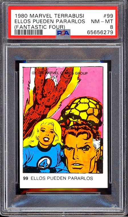 FANTASTIC FOUR PSA 8 1980 Marvel Terrabusi #99 C1 Marvel Base Graded Cards - Hobby Gems