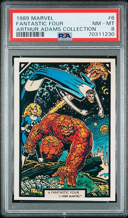 FANTASTIC FOUR PSA 8 1989 Marvel Comic Images Arthur Adams #6 Marvel Base Graded Cards - Hobby Gems