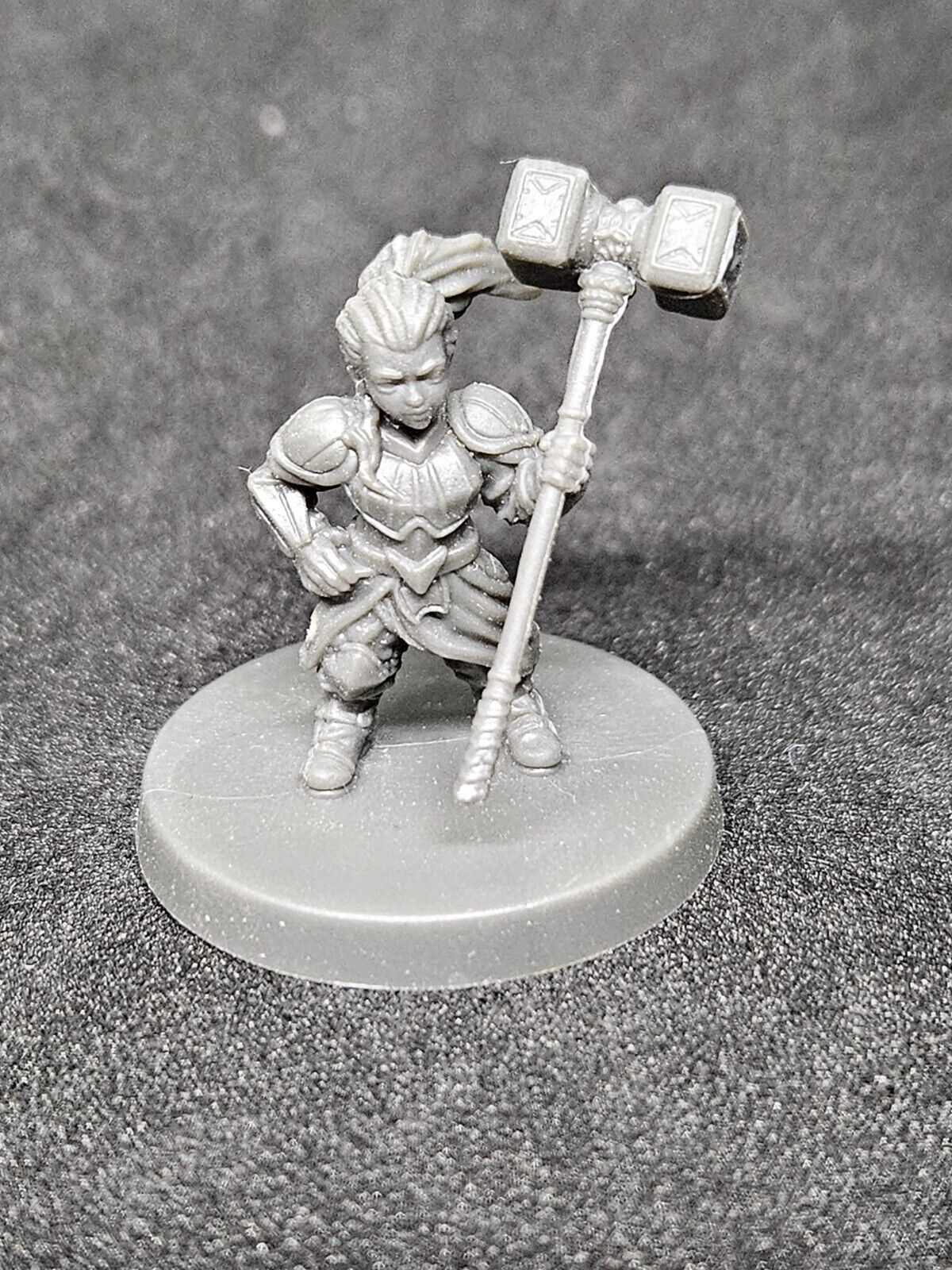 Female Gnome Paladin 28mm PVC Plastic Miniature Dungeons & Dragons Miniature Toy - Hobby Gems