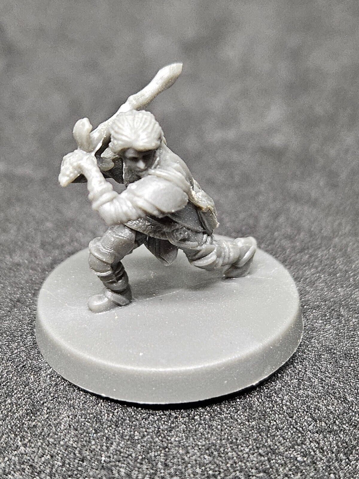 Female Halfling Fighter 28mm PVC Plastic Miniature Dungeons & Dragons Miniature Toy - Hobby Gems