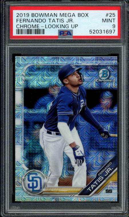 FERNANDO TATIS JR PSA 9 2019 Bowman Chrome Mega Box Refractor #BCP-25 C1 Baseball Graded Cards Parallel Prospect - Hobby Gems