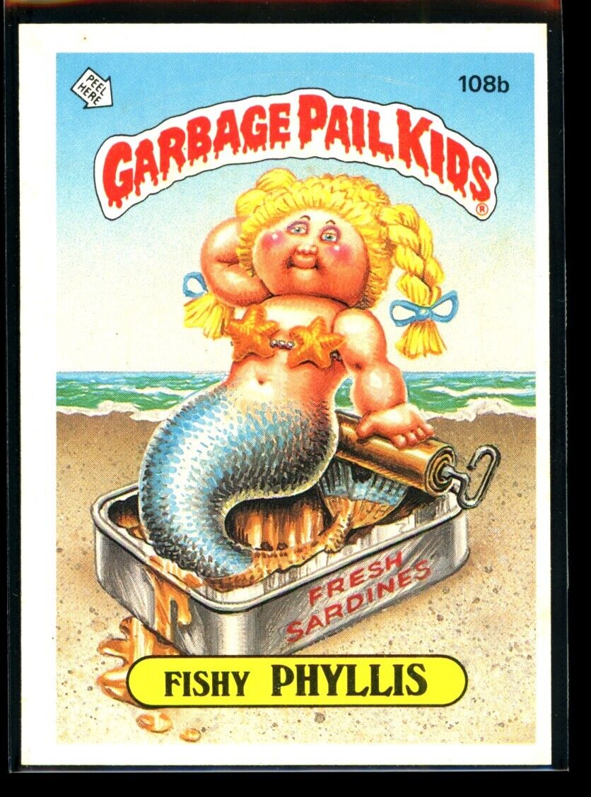 FISHY PHYLLIS 1986 Garbage Pail Kids Series 3 #108b NM Garbage Pail Kids Base - Hobby Gems