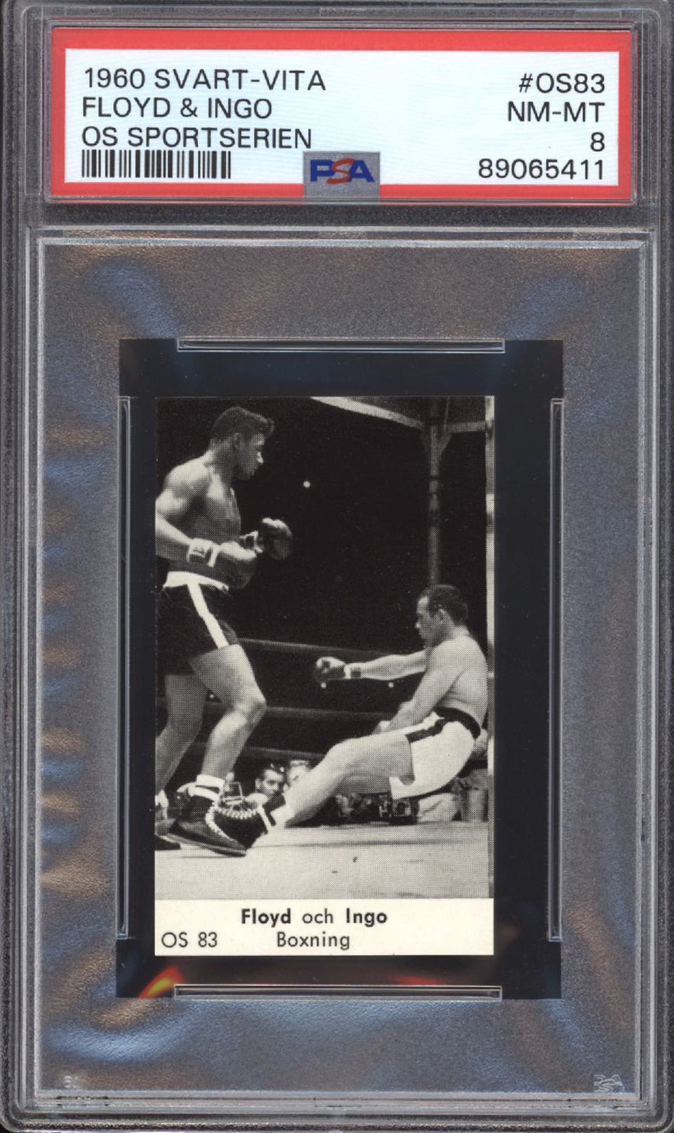 FLOYD PATTERSON & INGO PSA 8 1960 Svart - Vita OS Sportserien Boxing #OS83 Misc - Sports Base Graded Cards - Hobby Gems