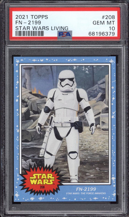 FN-2199 PSA 10 2021 Topps Star Wars Living #208 Star Wars Base Graded Cards - Hobby Gems