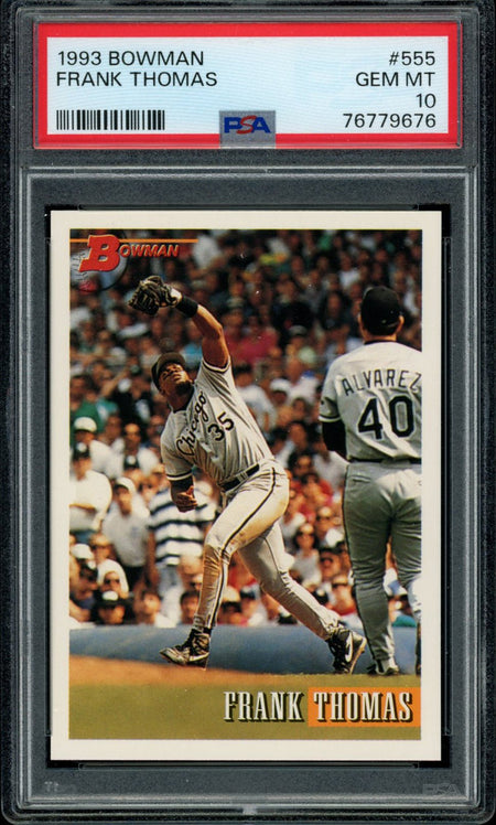 FRANK THOMAS PSA 10 1993 Bowman #555 Baseball Base Graded Cards - Hobby Gems