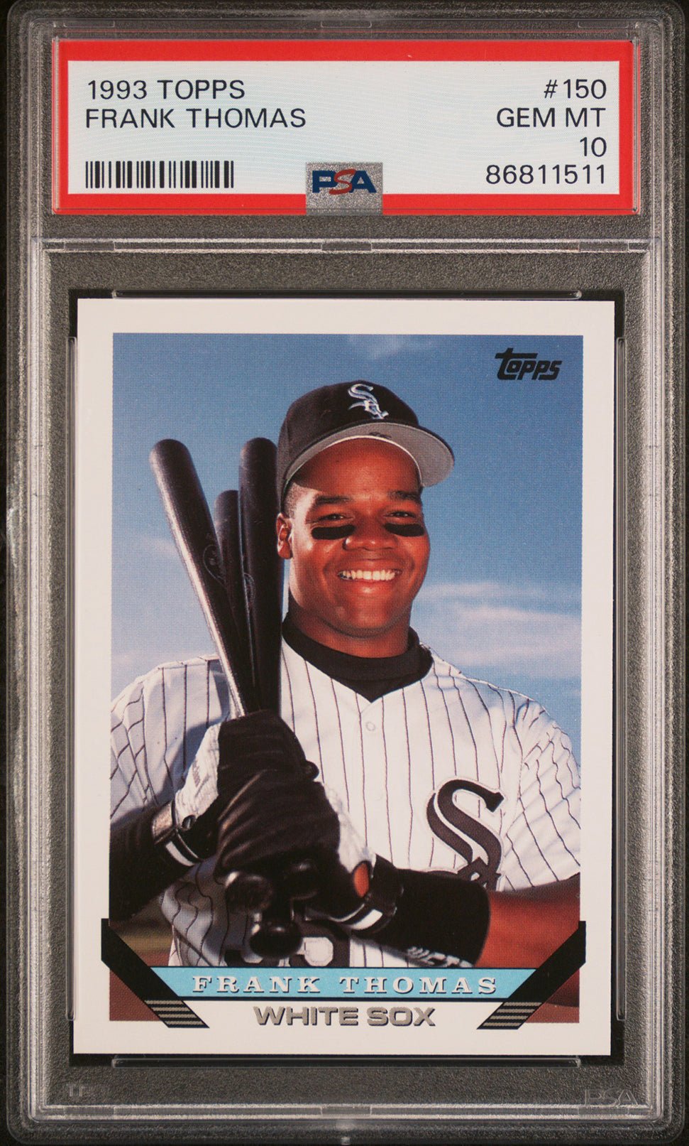 FRANK THOMAS PSA 10 1993 Topps #150 C1 Baseball Base Graded Cards - Hobby Gems