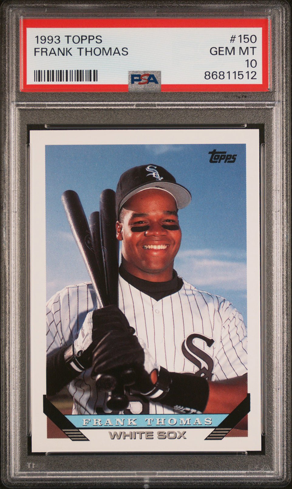 FRANK THOMAS PSA 10 1993 Topps #150 C2 Baseball Base Graded Cards - Hobby Gems