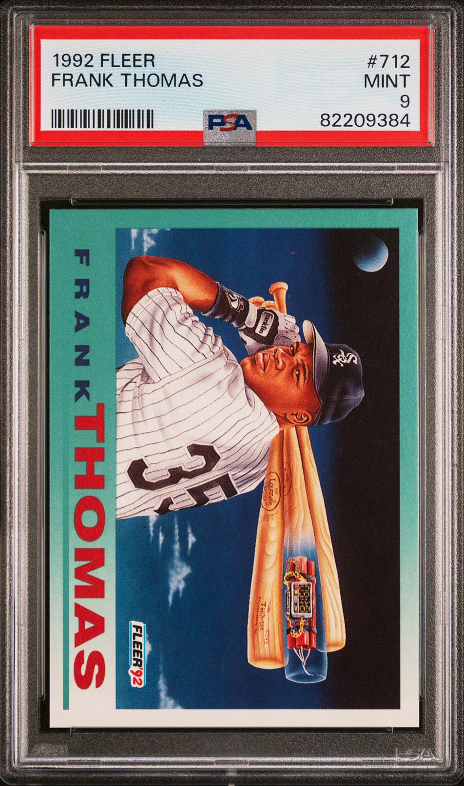 FRANK THOMAS PSA 9 1992 Fleer #712 C1 Baseball Base Graded Cards - Hobby Gems