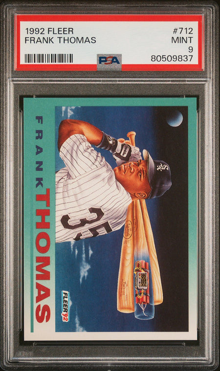 FRANK THOMAS PSA 9 1992 Fleer #712 C2 Baseball Base Graded Cards - Hobby Gems