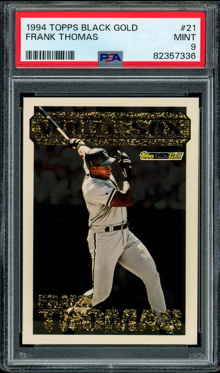 FRANK THOMAS PSA 9 1994 Topps Black Gold #21 C1 Baseball Graded Cards Insert - Hobby Gems