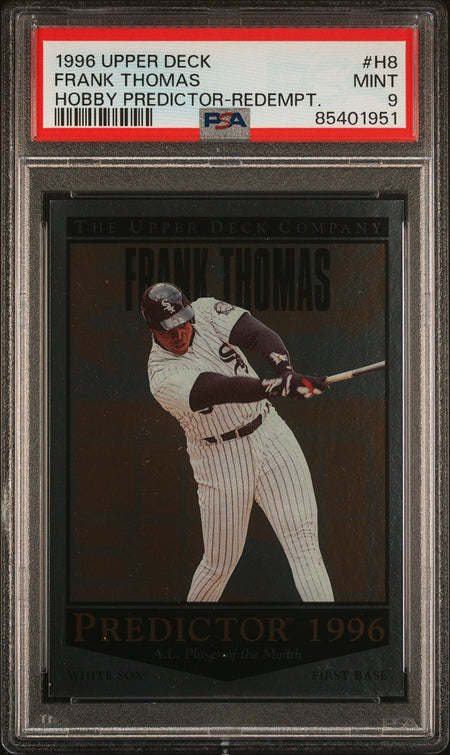 FRANK THOMAS PSA 9 1996 Upper Deck Hobby Predictor Redemption #H8 Baseball Graded Cards Insert - Hobby Gems