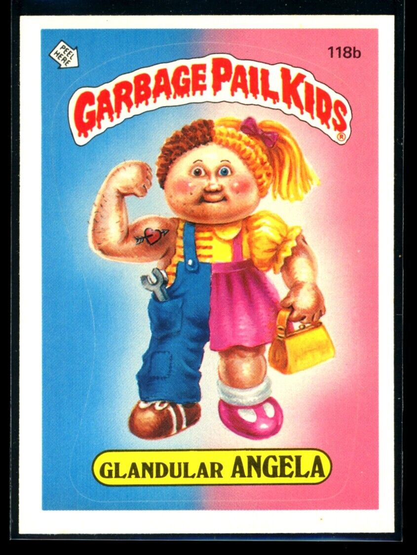 GLANDULAR ANGELA 1986 Garbage Pail Kids Series 3 #118b NM C1 Garbage Pail Kids Base - Hobby Gems