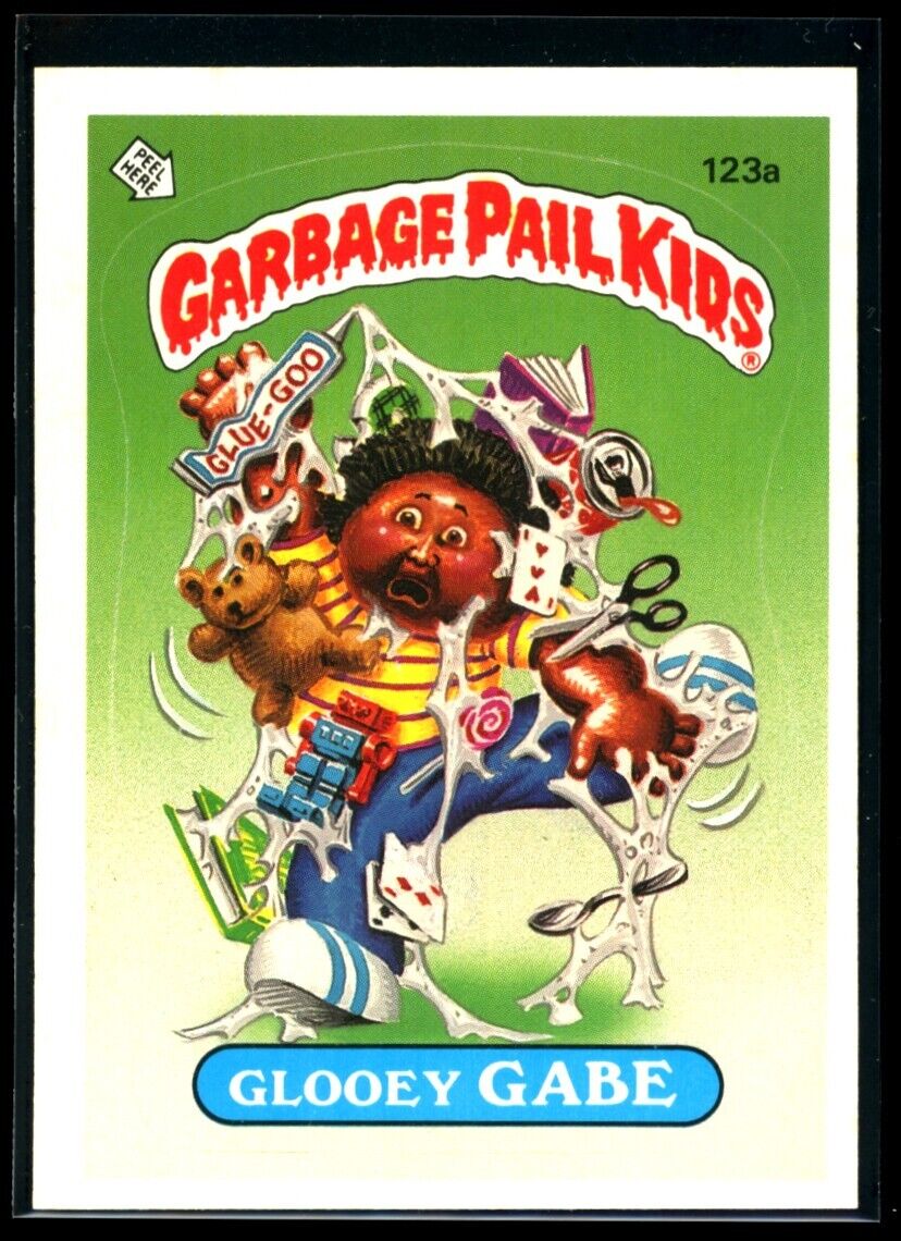 GLOOEY GABE 1986 Garbage Pail Kids Series 3 #123a No Copyright NM C1 Garbage Pail Kids Base - Hobby Gems