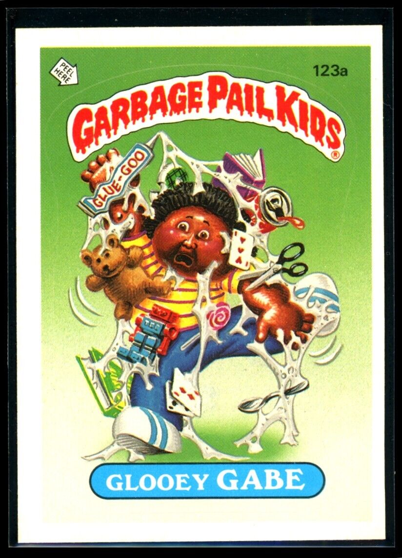 GLOOEY GABE 1986 Garbage Pail Kids Series 3 #123a No Copyright NM C2 Garbage Pail Kids Base - Hobby Gems