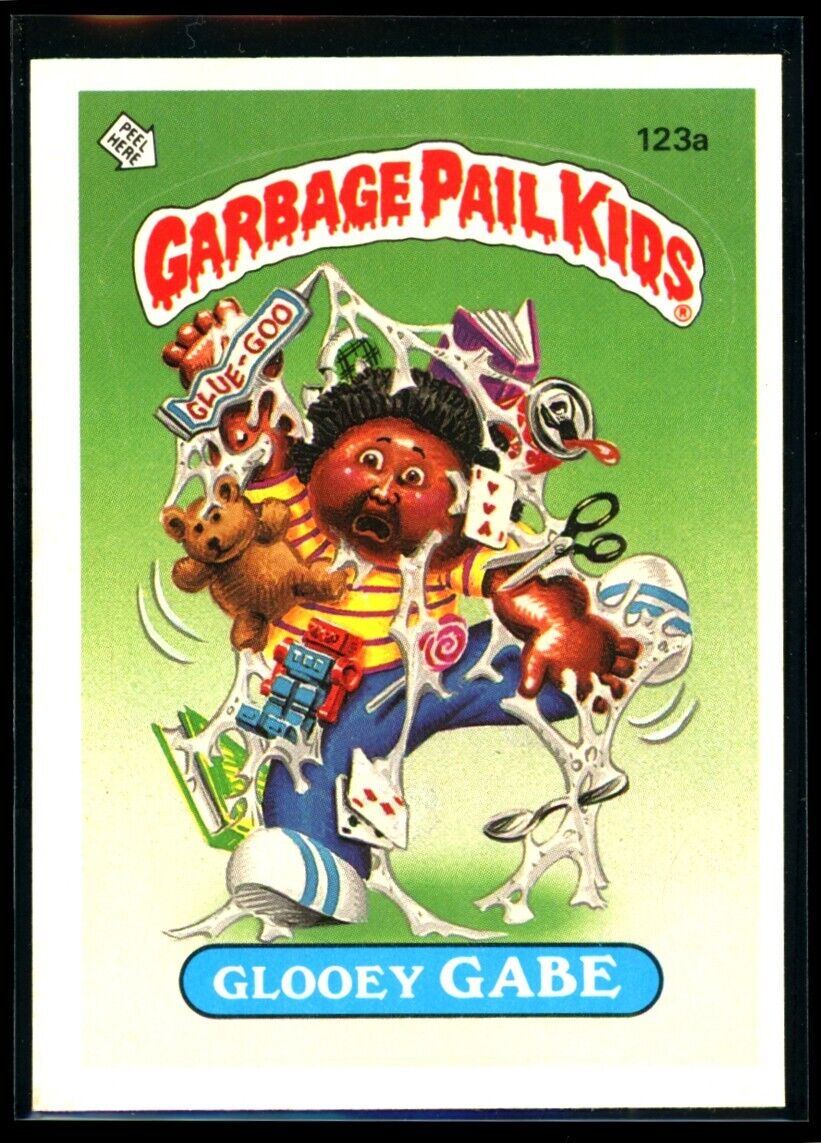 GLOOEY GABE 1986 Garbage Pail Kids Series 3 #123a No Copyright NM C4 Garbage Pail Kids Base - Hobby Gems