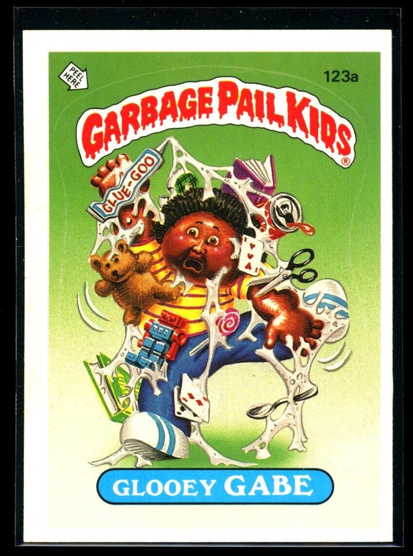 GLOOEY GABE 1986 Garbage Pail Kids Series 3 #123a No Copyright NM C5 Garbage Pail Kids Base - Hobby Gems