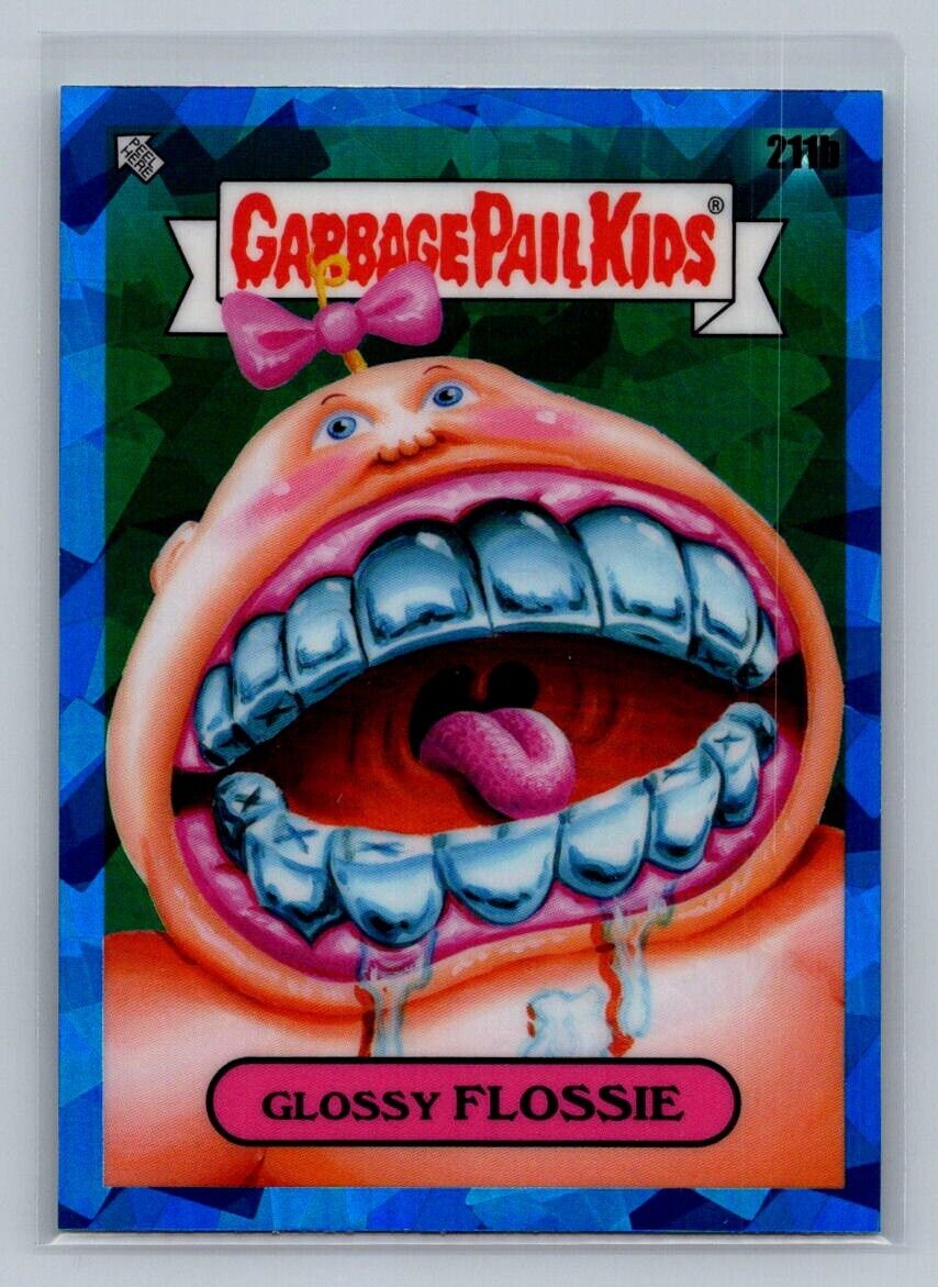 GLOSSY FLOSSIE 2022 Topps Sapphire Garbage Pail Kids Series 5 211b Garbage Pail Kids Base - Hobby Gems