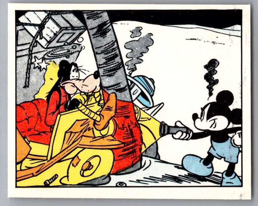 GOOFY & MICKEY MOUSE 1978 Disney Mickey Story Panini Sticker #157 Disney Sticker - Hobby Gems