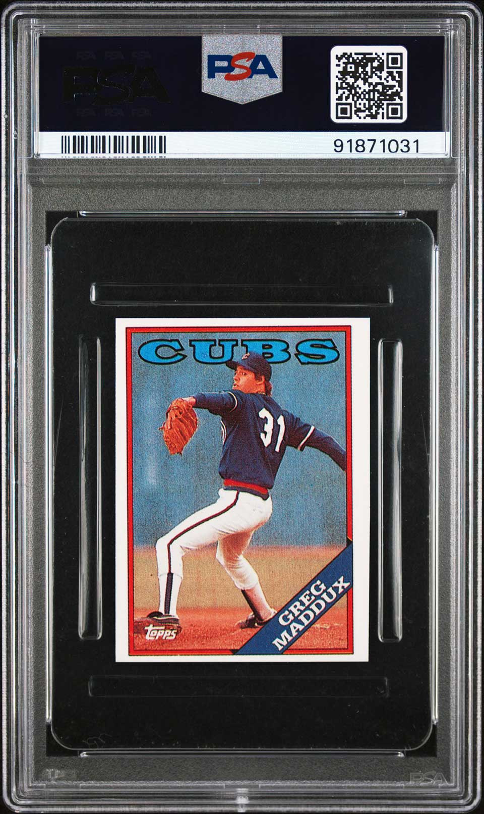 GREG MADDUX PSA 7 1990 Topps Doubleheaders Baseball Base Graded Cards - Hobby Gems