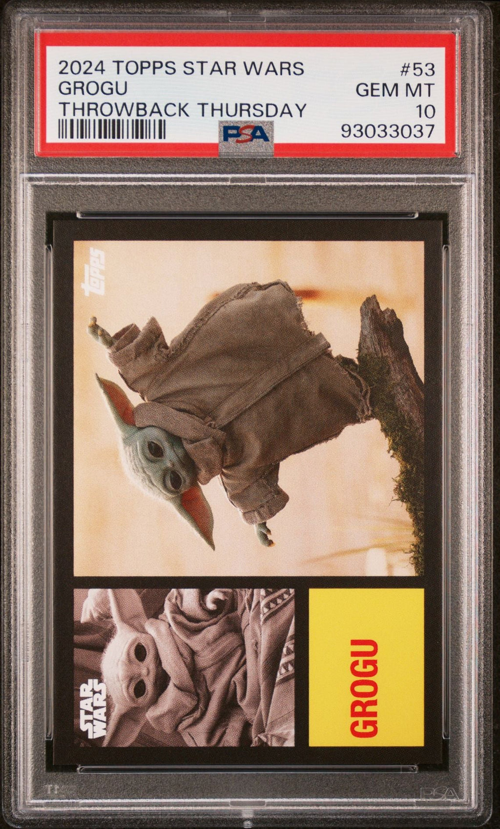 GROGU PSA 10 2024 Topps Star Wars Throwback Thursday TBT #53 C1 Star Wars Base Graded Cards - Hobby Gems