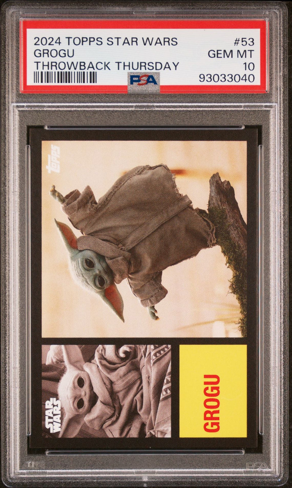 GROGU PSA 10 2024 Topps Star Wars Throwback Thursday TBT #53 C3 Star Wars Base Graded Cards - Hobby Gems