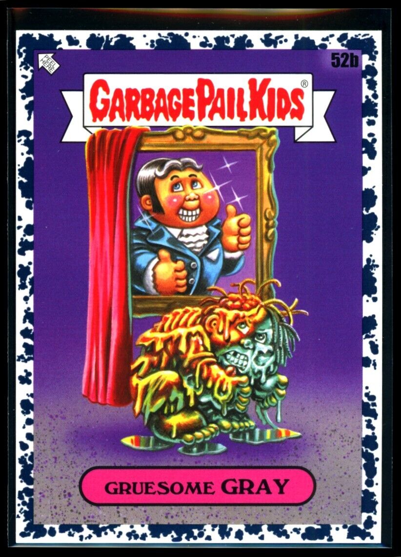 GRUESOM GRAY 2022 Topps Book Worms Inkwell Black Garbage Pail Kids #52b Garbage Pail Kids Base - Hobby Gems