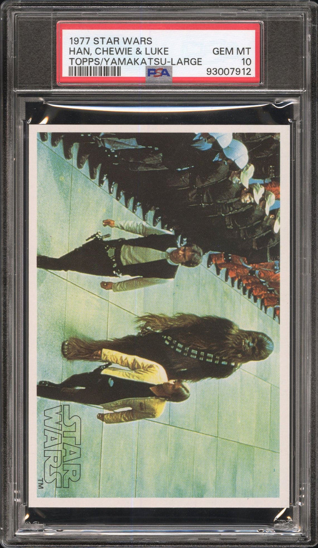 HAN CHEWIE LUKE PSA 10 1977 Star Wars Topps Yamakatsu Large C1 Star Wars Base Graded Cards - Hobby Gems