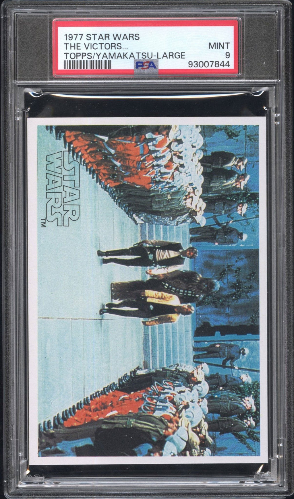 HAN LUKE CHEWBACCA PSA 9 1977 Topps Yamakatsu Star Wars Large the Victors...C2 Star Wars Base Graded Cards - Hobby Gems