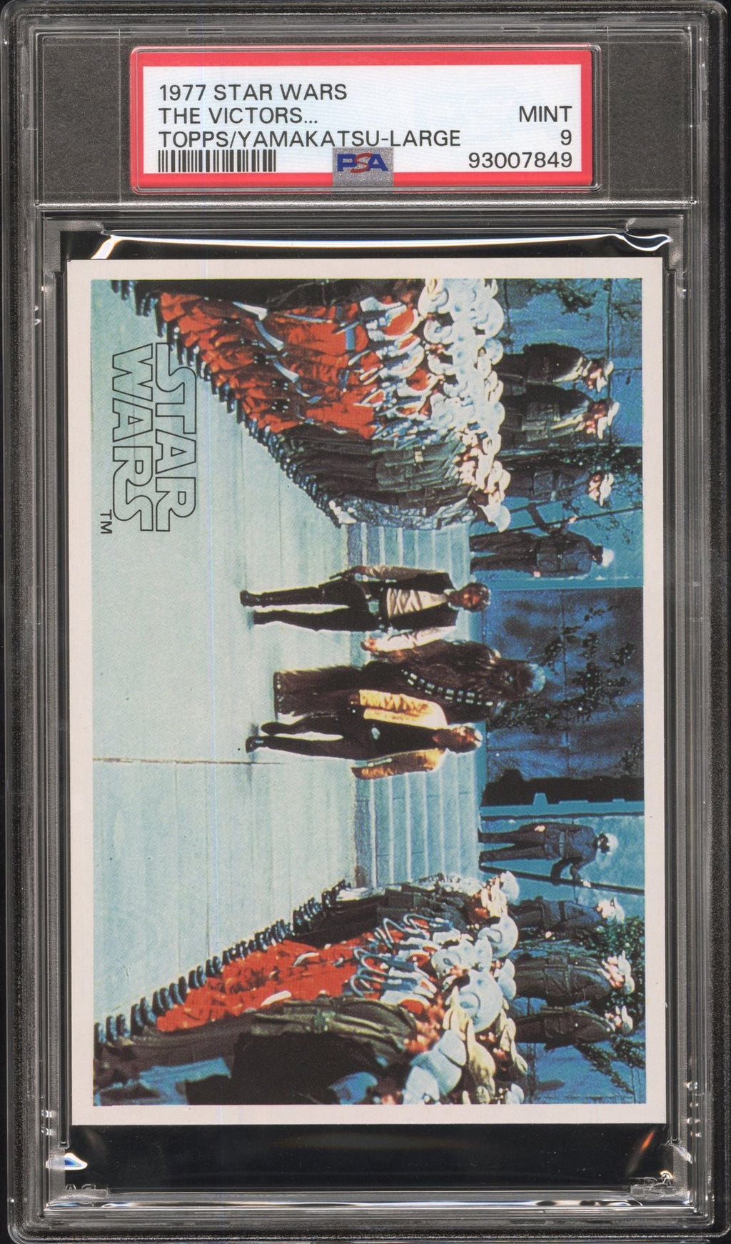 HAN LUKE CHEWBACCA PSA 9 1977 Topps Yamakatsu Star Wars Large the Victors...C4 Star Wars Base Graded Cards - Hobby Gems