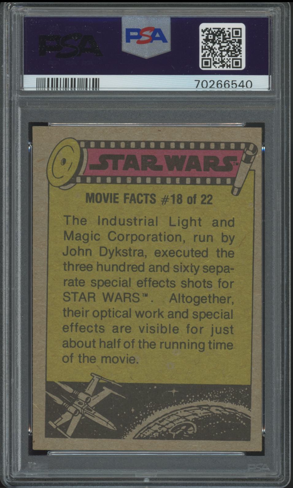 HAN LUKE LEIA PSA 7 1977 STAR WARS THE HONORED HEROES #252 Star Wars Base Graded Cards - Hobby Gems