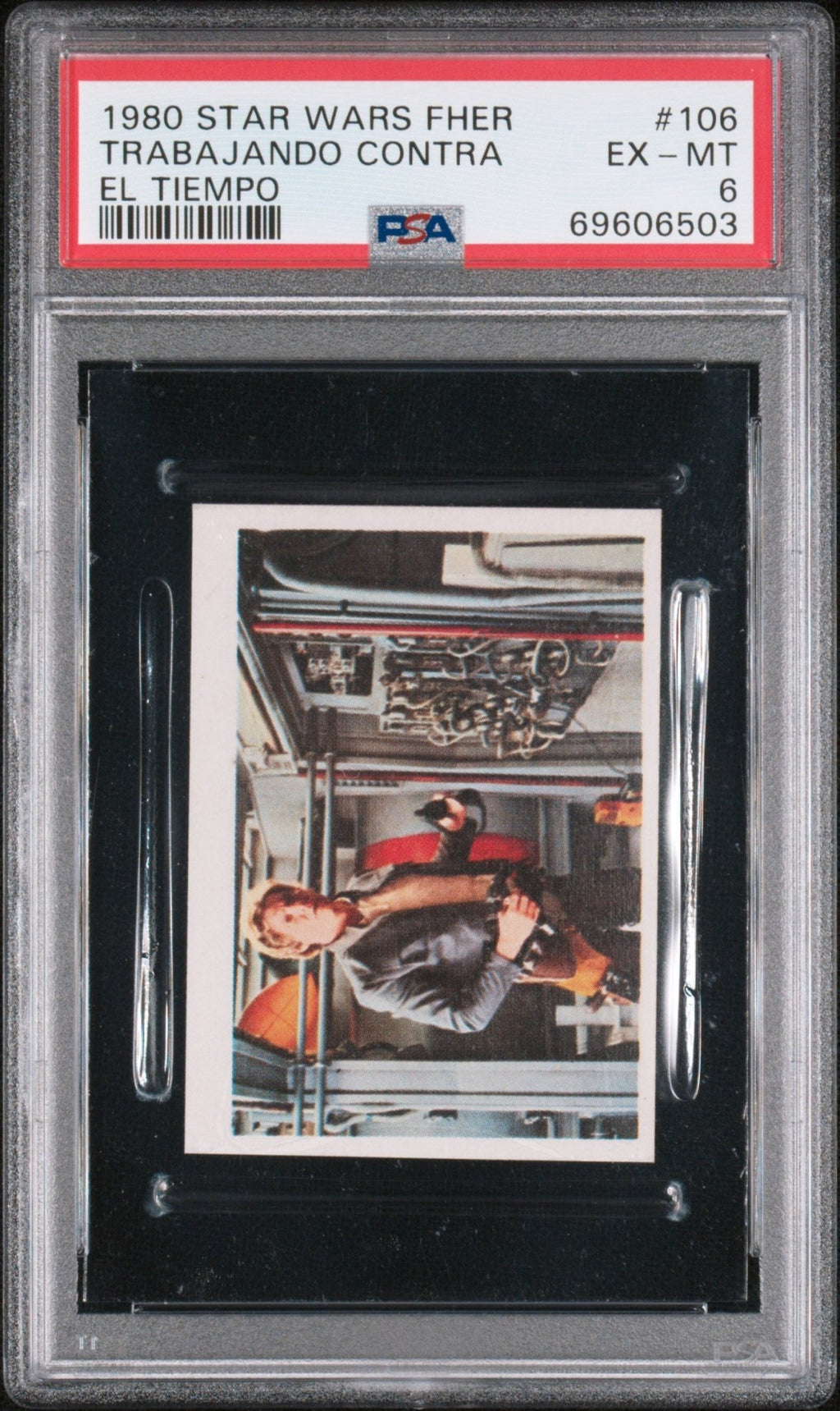 HAN SOLO PSA 6 1980 Star Wars Fher Trabajando Contra El Tiempo #106 Star Wars Base Graded Cards - Hobby Gems