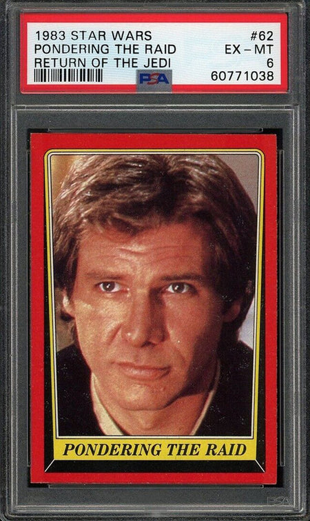 HAN SOLO PSA 6 1983 Star Wars Return of the Jedi #62 Star Wars Base Graded Cards - Hobby Gems