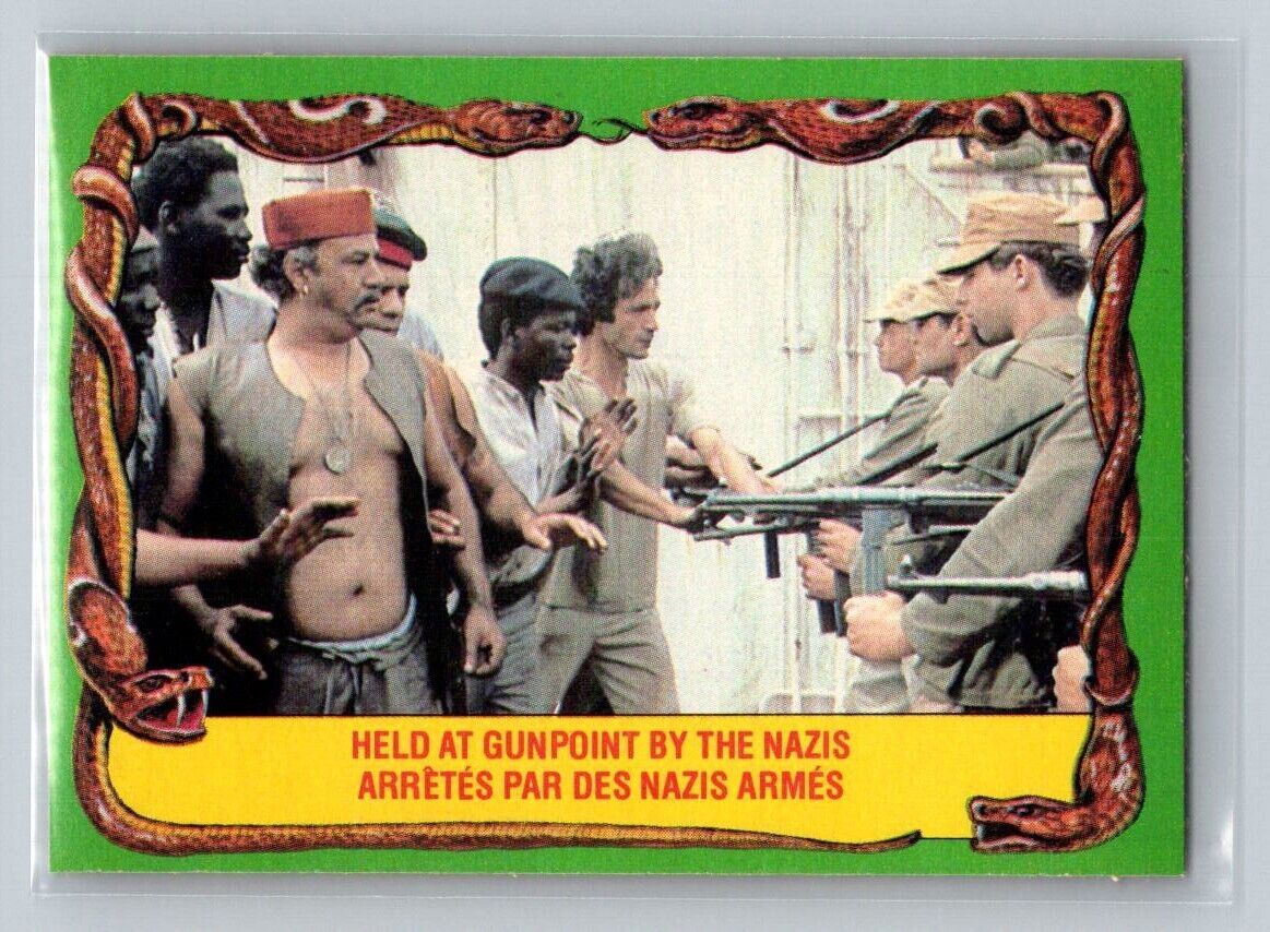 HELD AT GUNPOINT BY THE NAZIS 1981 O-Pee-Chee Raiders of the Lost Ark #72 C1 Raiders of the Lost Ark Base - Hobby Gems
