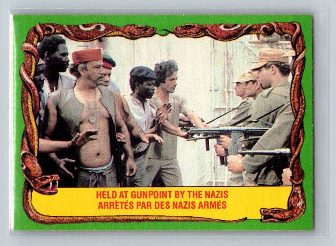 HELD AT GUNPOINT BY THE NAZIS 1981 O-Pee-Chee Raiders of the Lost Ark #72 C2 Raiders of the Lost Ark Base - Hobby Gems