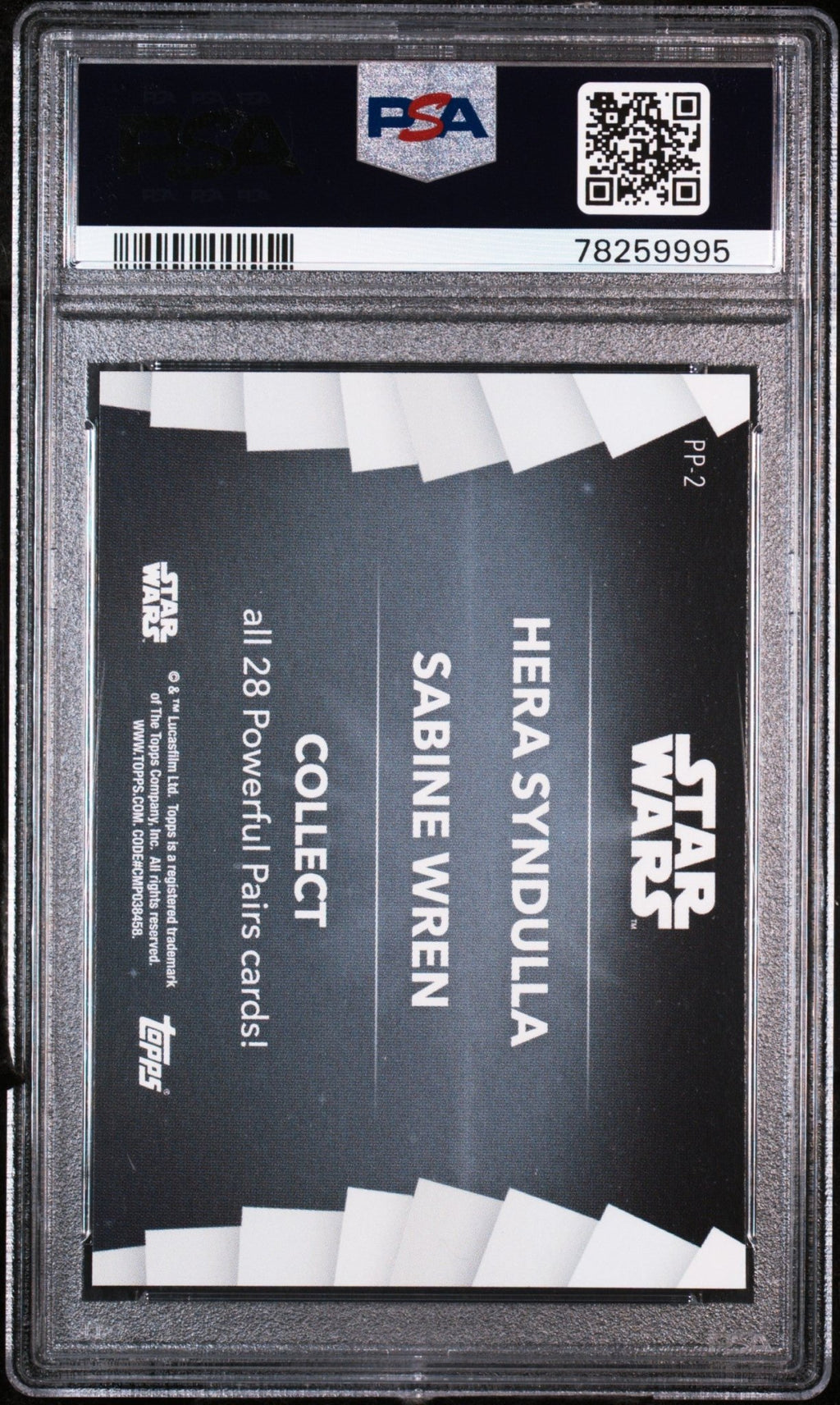 HERA SYNDULLA SABINE WREN PSA 9 2020 Women of Star Wars Powerful Pairs #PP-2 Star Wars Graded Cards Insert - Hobby Gems