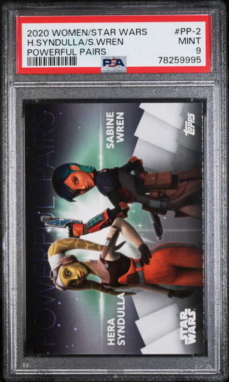 HERA SYNDULLA SABINE WREN PSA 9 2020 Women of Star Wars Powerful Pairs #PP-2 Star Wars Graded Cards Insert - Hobby Gems