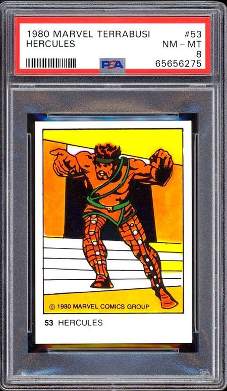 HERCULES PSA 8 1980 Marvel Terrabusi #53 Marvel Base Graded Cards - Hobby Gems