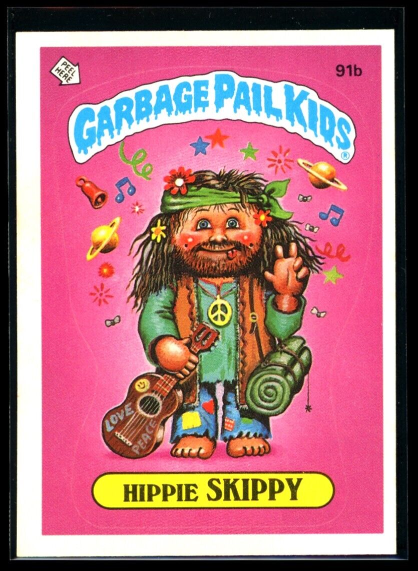HIPPIE SKIPPY 1986 Garbage Pail Kids Series 3 #91b NM C1 Garbage Pail Kids Base - Hobby Gems