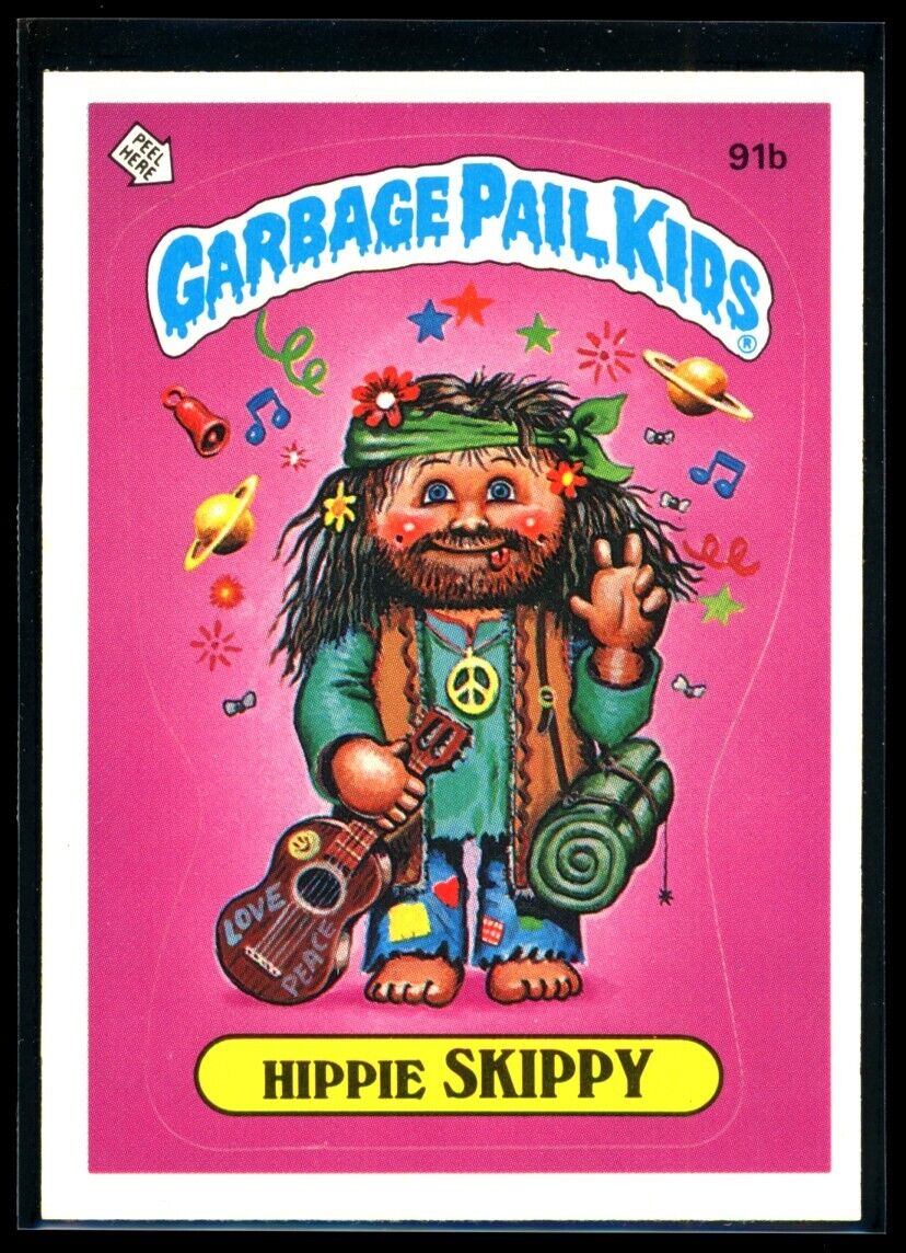 HIPPIE SKIPPY 1986 Garbage Pail Kids Series 3 #91b NM C2 Garbage Pail Kids Base - Hobby Gems