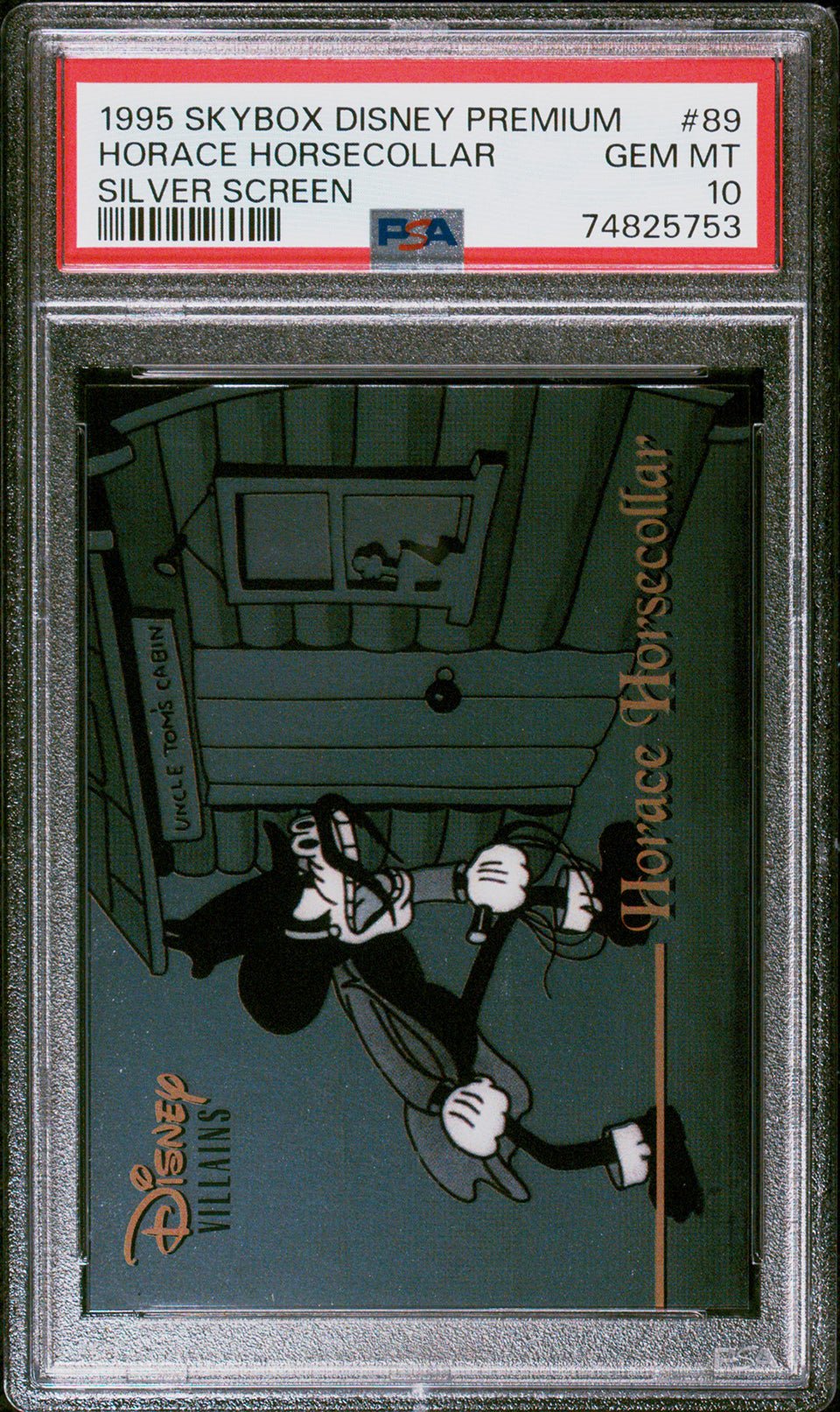 HORACE HORSECOLLAR PSA 10 1995 Skybox Disney Premium Silver Screen #89 Disney Graded Cards Insert - Hobby Gems