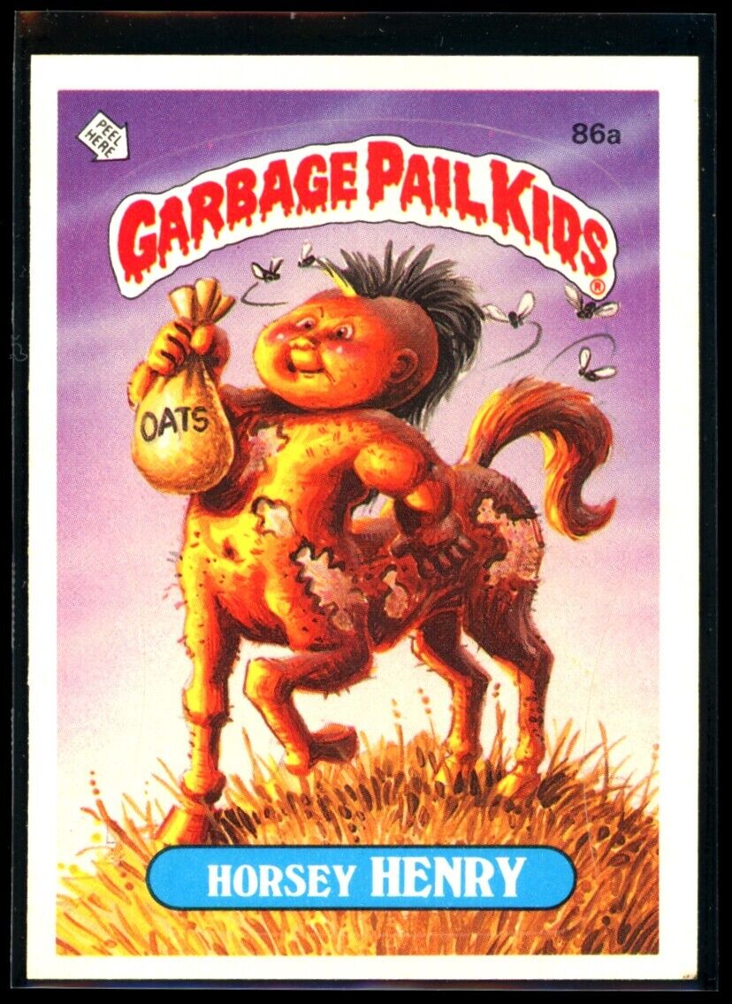 HORSEY HENRY 1986 Garbage Pail Kids Series 3 #86a NM C1 Garbage Pail Kids Base - Hobby Gems
