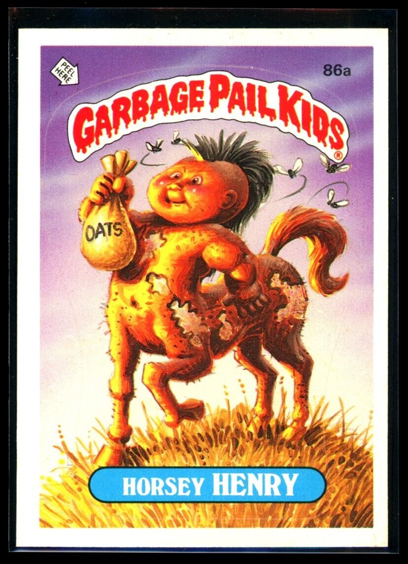 HORSEY HENRY 1986 Garbage Pail Kids Series 3 #86a NM C2 Garbage Pail Kids Base - Hobby Gems