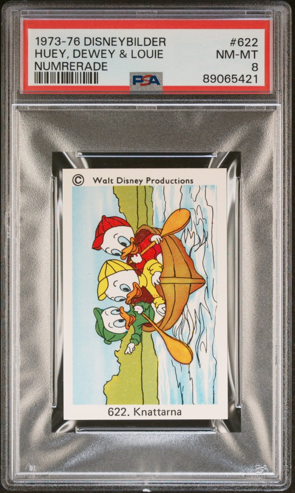 HUEY DEWEY LOUIE PSA 8 1973 - 76 Disneybilder Donald Duck Knattarna Disney #622 Disney Base Graded Cards - Hobby Gems